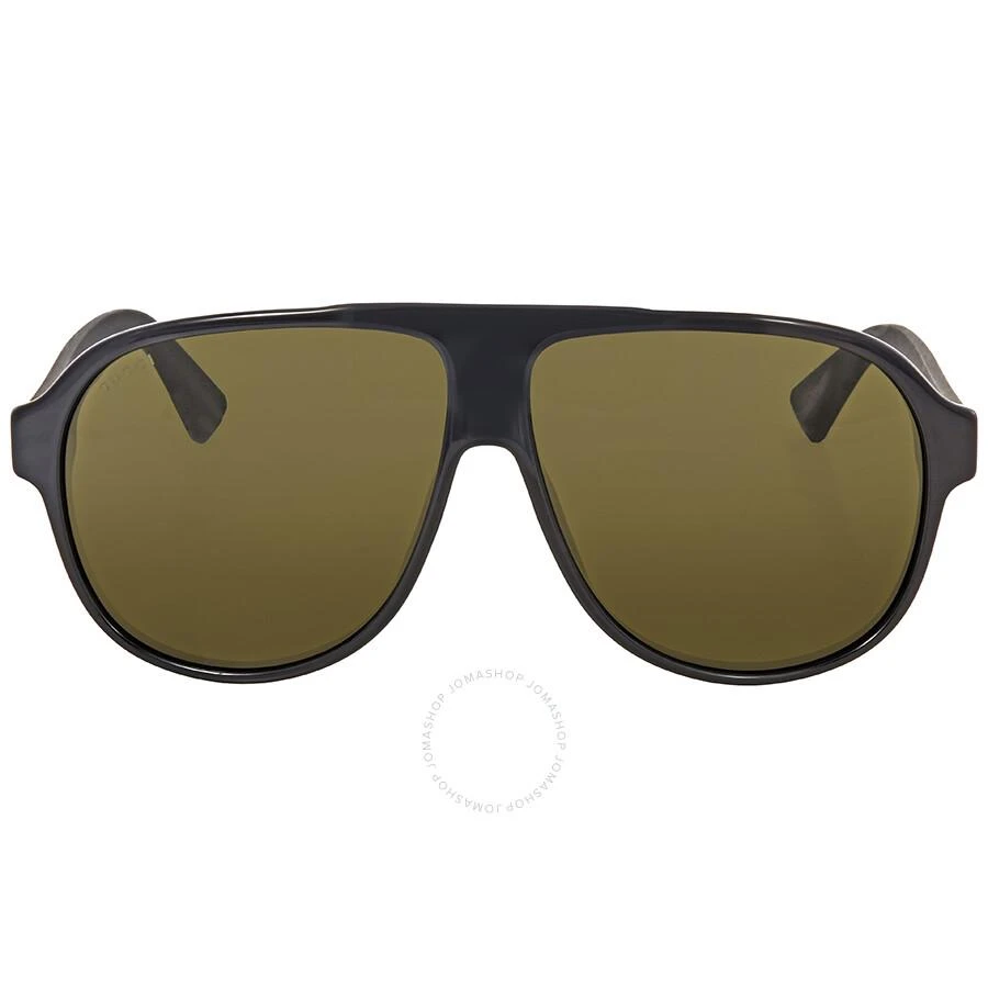 Gucci Green Pilot Men's Sunglasses GG0009S 001 59 1