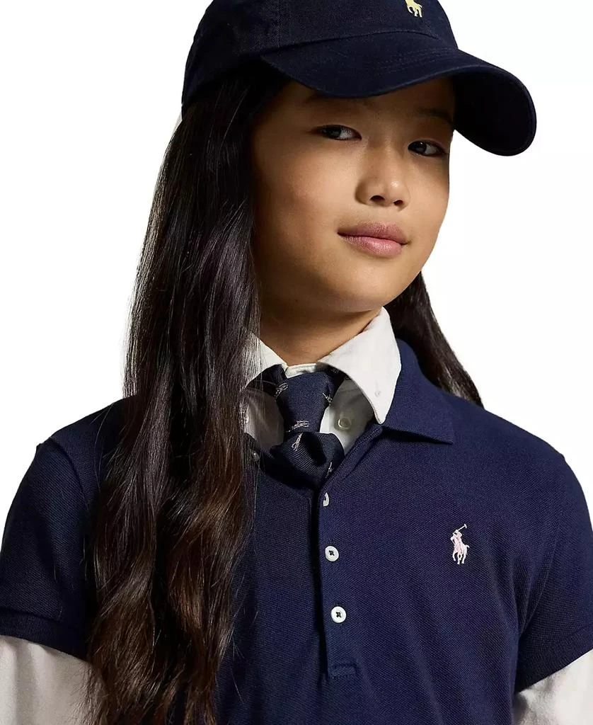 Ralph Lauren Girls
7-16 Cotton Mesh Short-Sleeve Polo Dress 6