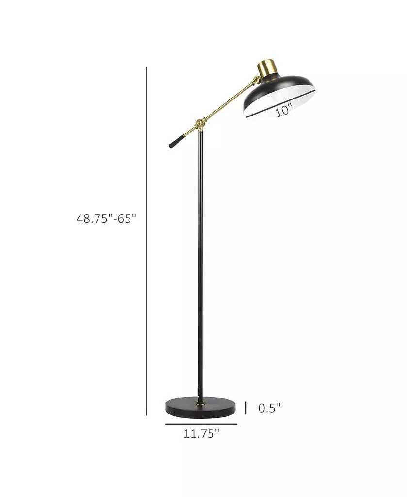 HOMCOM Adjustable Floor Lamps for Living Room, Sding Lamp 2