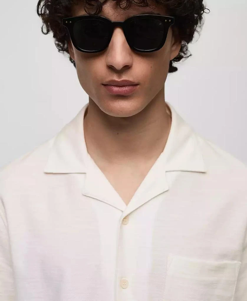Mango Men's Chest-Pocket Cotton Shirt 6