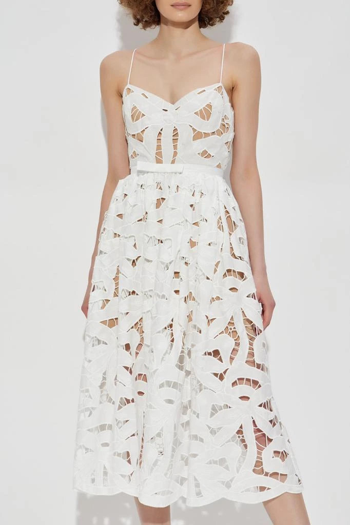 Self Portrait Self-Portrait Bow Embroidered Midi Dress 2