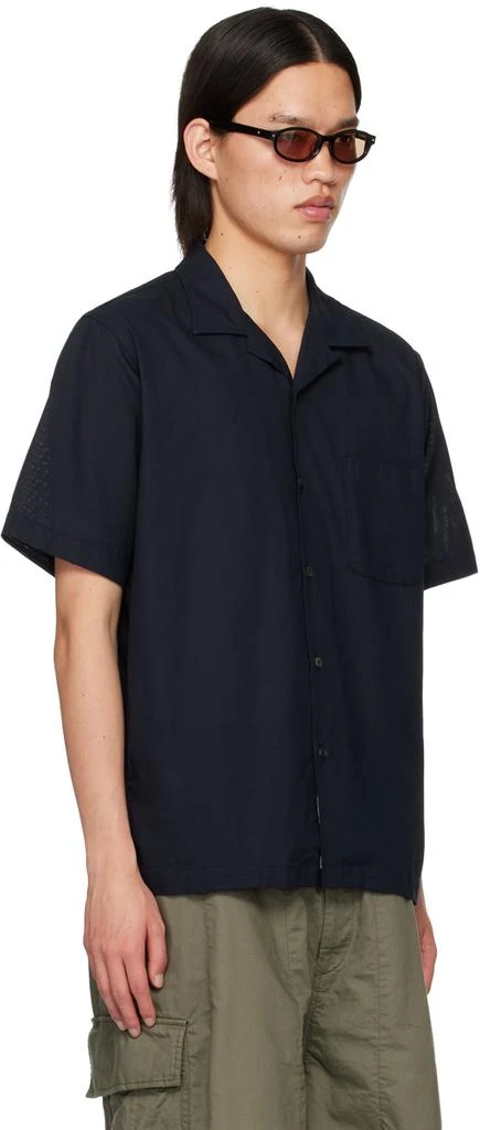 Nanamica Navy Open Collar Shirt 2
