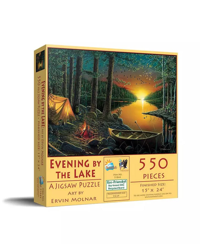 SunsOut Evening by the Lake 550 piece Jigsaw Puzzle for Adults
