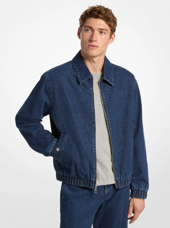 Michael Kors Stretch Denim Shirt Jacket