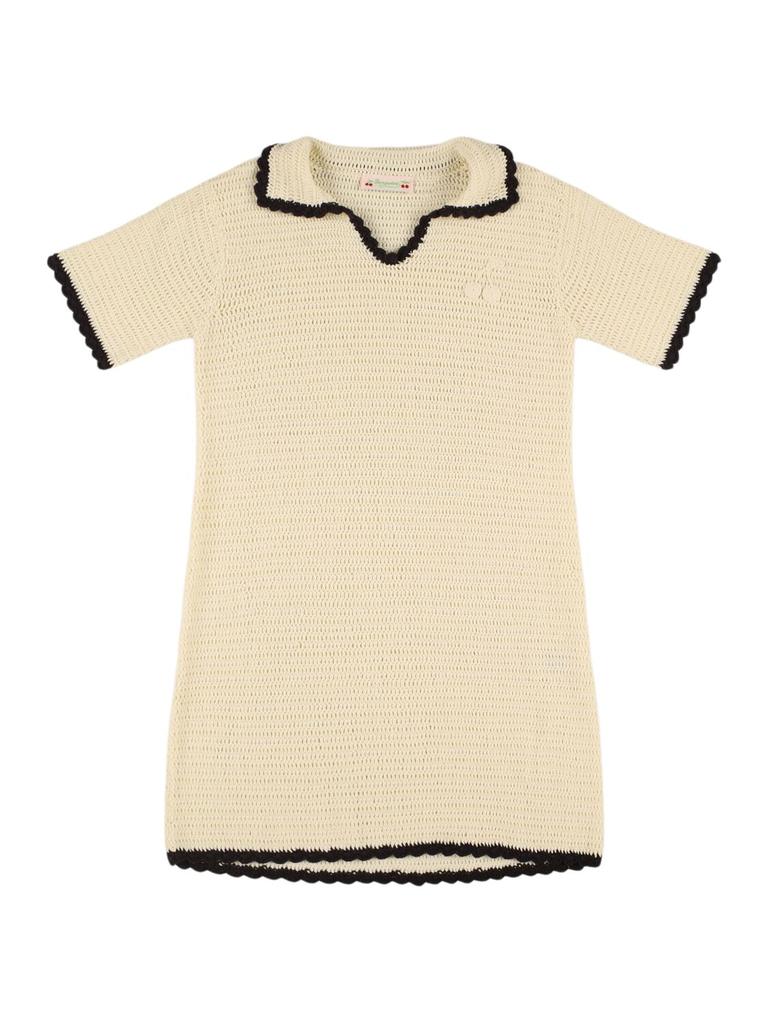 Bonpoint Cotton Knit Shirt Dress