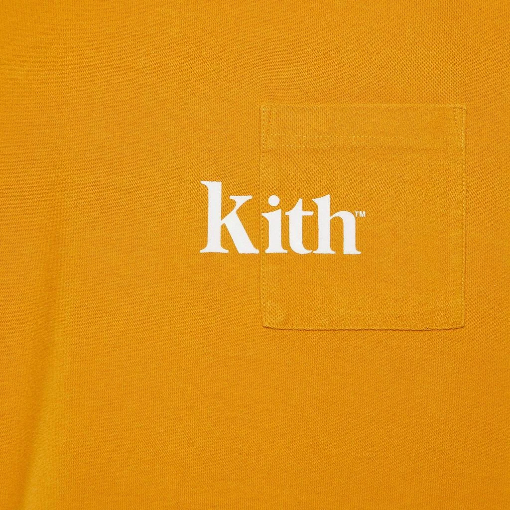 Kith Kith Mustard Yellow Cotton Knit Logo Printed Crewneck T-Shirt S 3