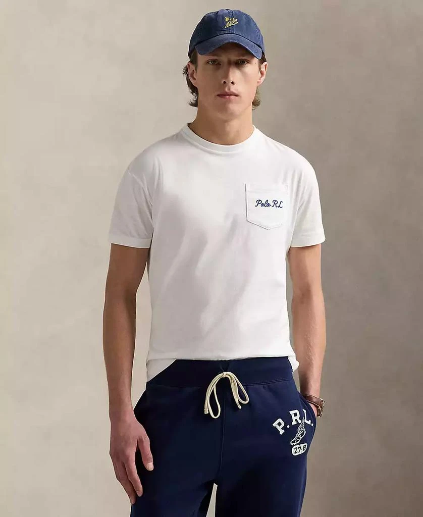 Ralph Lauren POLO RALPH LAUREN CLASSIC FIT POLO 1967 short sleeve polo shirt, men's XXL equivalent cotton navy blue type Vintage Second Hand