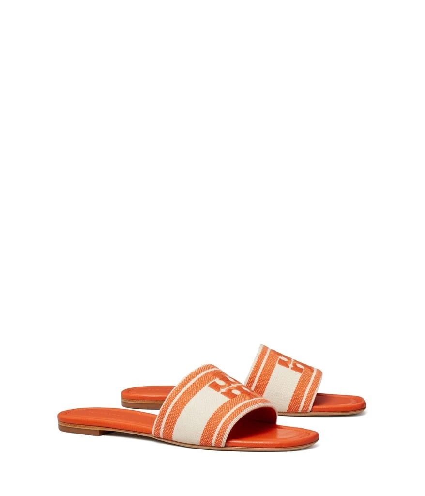 Tory Burch Double T Jacquard Slide 1