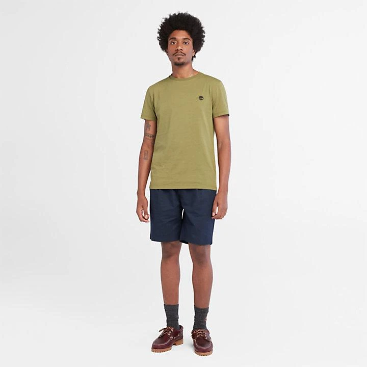 Timberland Slim Tree Logo T-Shirt for Men in Green 2