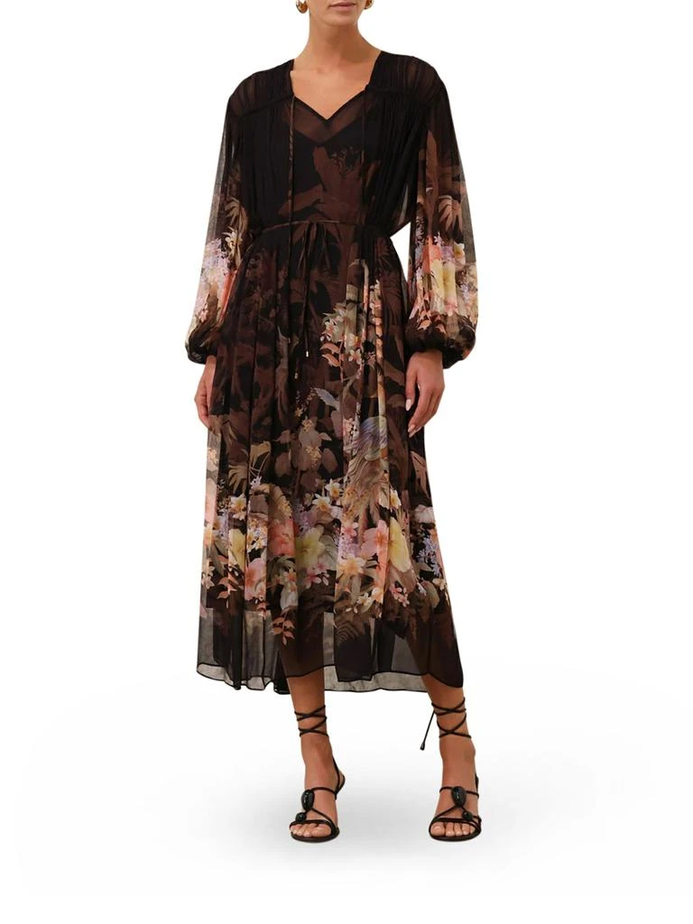 Zimmermann ILLUMINATE DRAWN SHEATH DRESS 2
