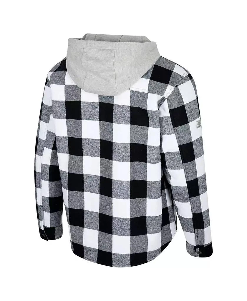 Colosseum Men's Black/White Oklahoma Sooners Buffalo Plaid Full-Zip Jacket 3