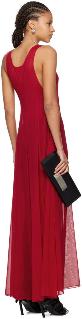 Peter Do Red Semi-Sheer Maxi Dress 3