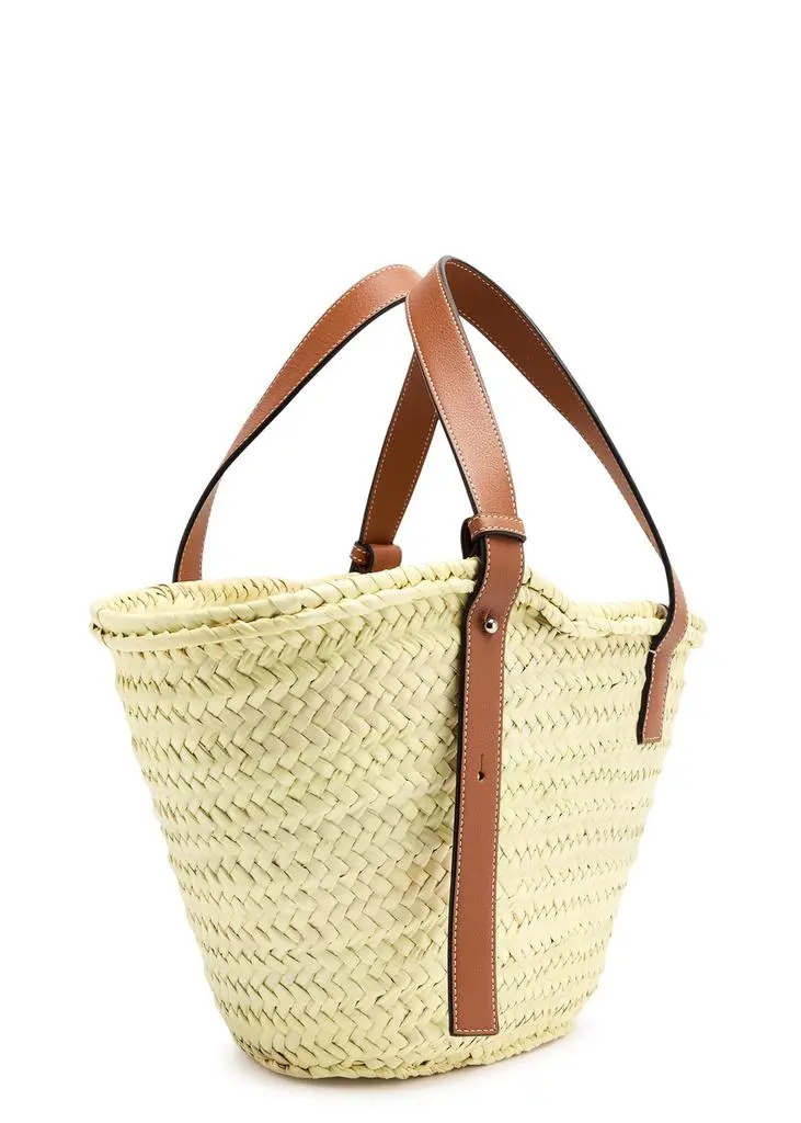 Loewe Medium sand raffia basket bag 2