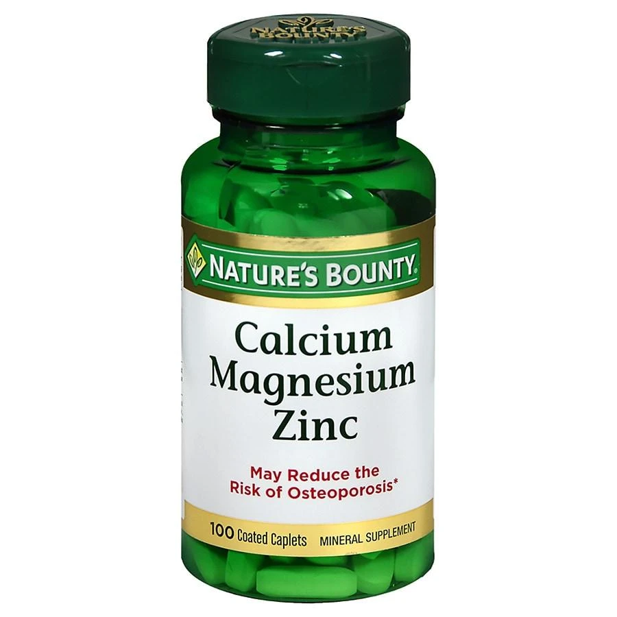 Nature's Bounty Calcium Magnesium Zinc, Tablets 1