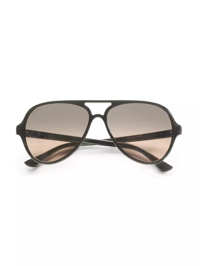 Ray-Ban RB4125 Iconic Cats 5000 59MM Aviator Sunglasses 3