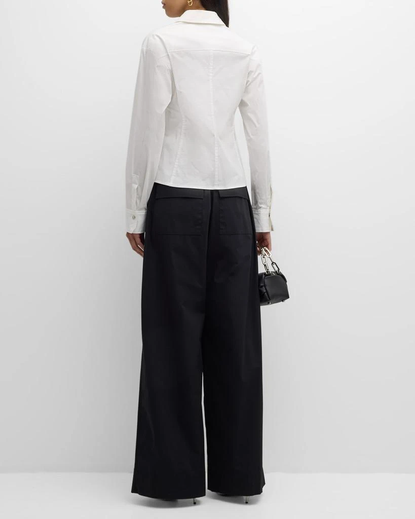 A.L.C. Sage Cotton Zip Top 6