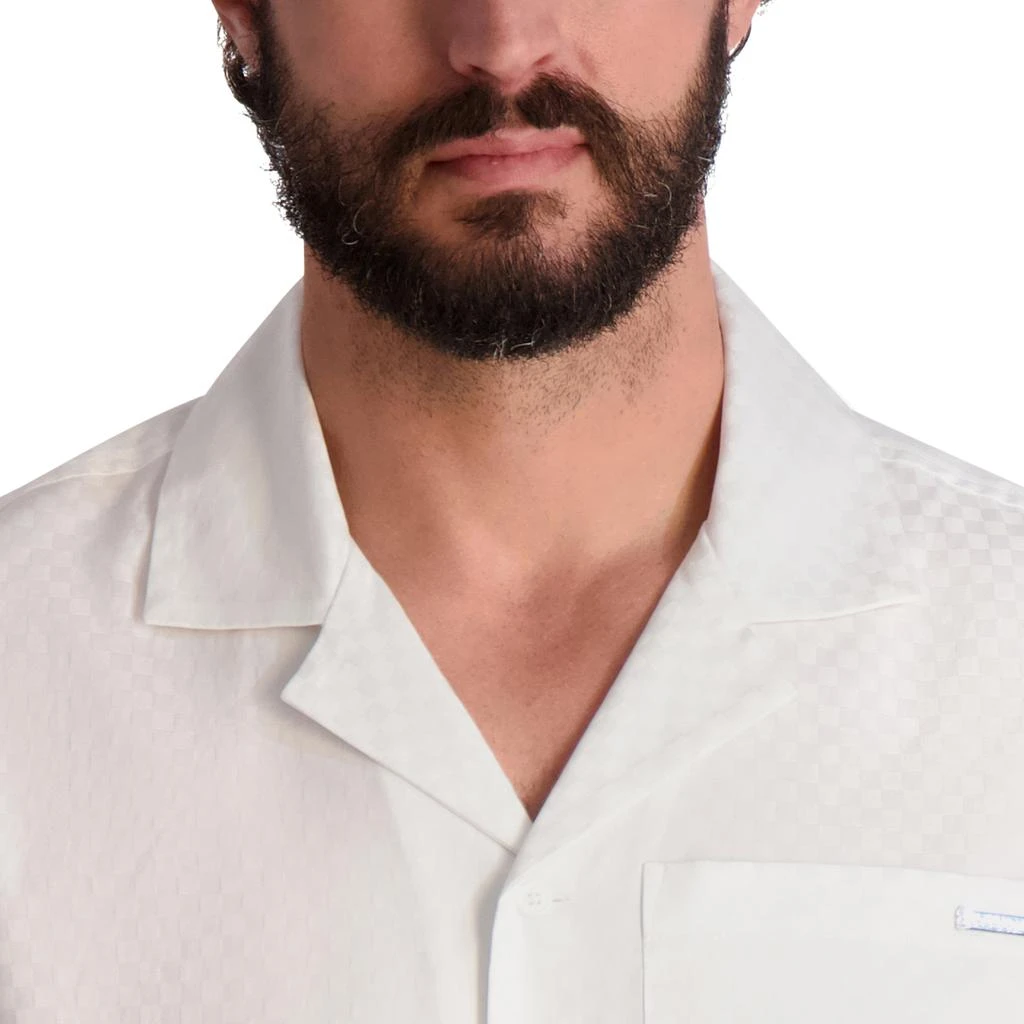 Karl Lagerfeld Paris TEXTURED SHORT SLEEVE WOVEN SHIRT 5