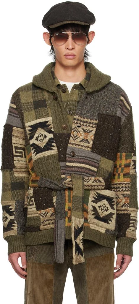 RRL Khaki Ranch Cardigan 1