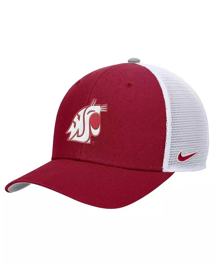 NIKE Men's Crimson Washington State Cougars Rise Adjustable Trucker Hat 1