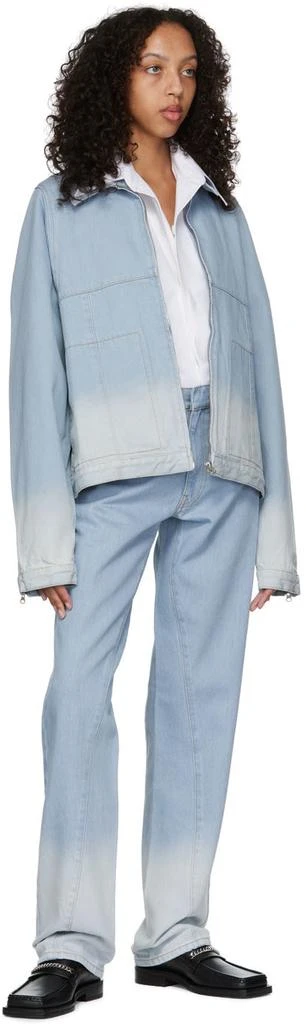 Bianca Saunders Blue Straight Leg Jeans 4