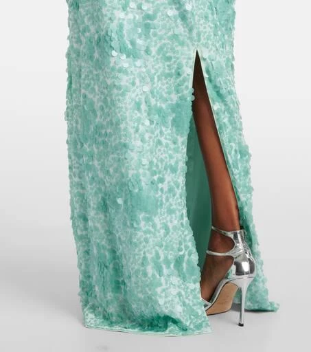 SIMKHAI Bex sequined maxi dress 5