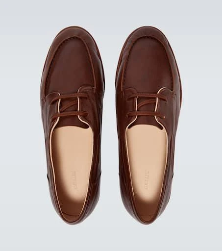 AURALEE Leather boat shoes 4
