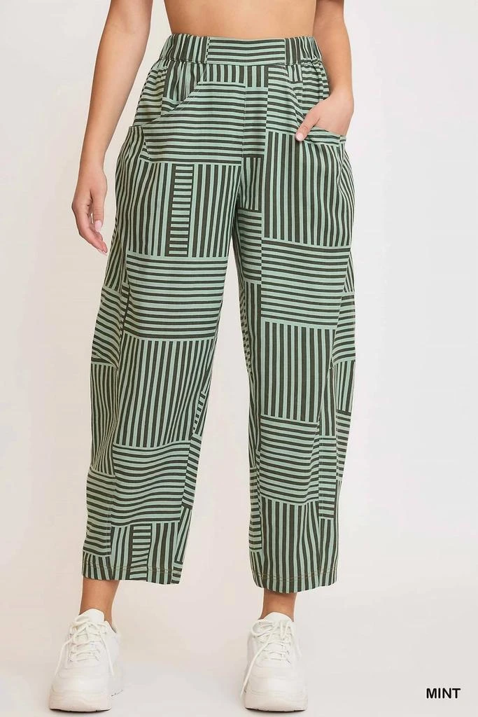 umgee Umgee - Striped Baggy Fit Pants