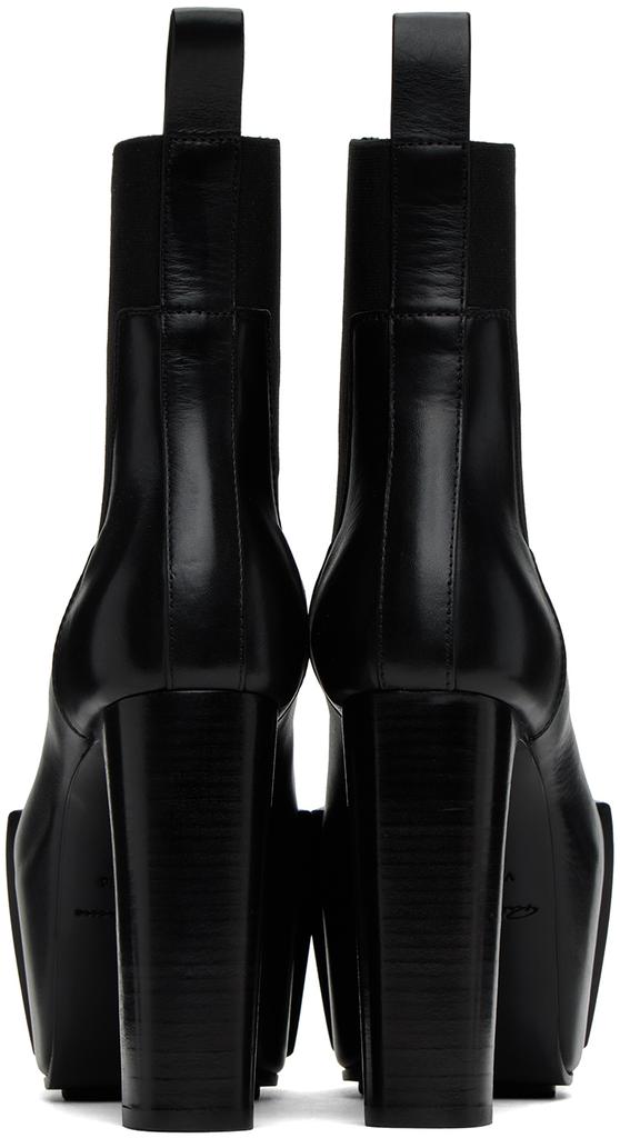 Rick Owens Black Grilled Platform Boots