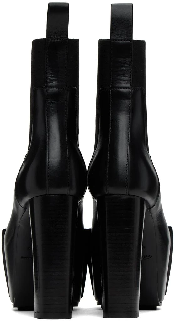 Rick Owens Black Grilled Platform Boots 2