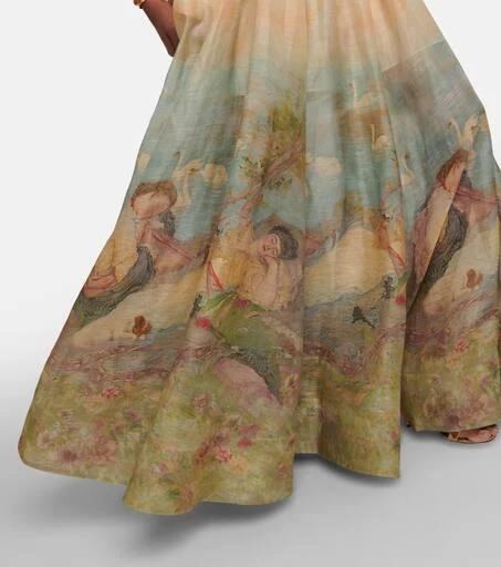 Zimmermann Lyrical linen and silk gown 5