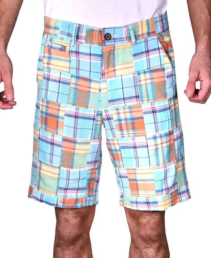 Vintage 1946 Men's Acid Wash Patch Madras Shorts 1