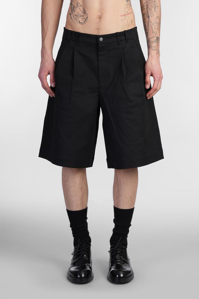J.L-A.L Static Short Shorts In Black Cotton