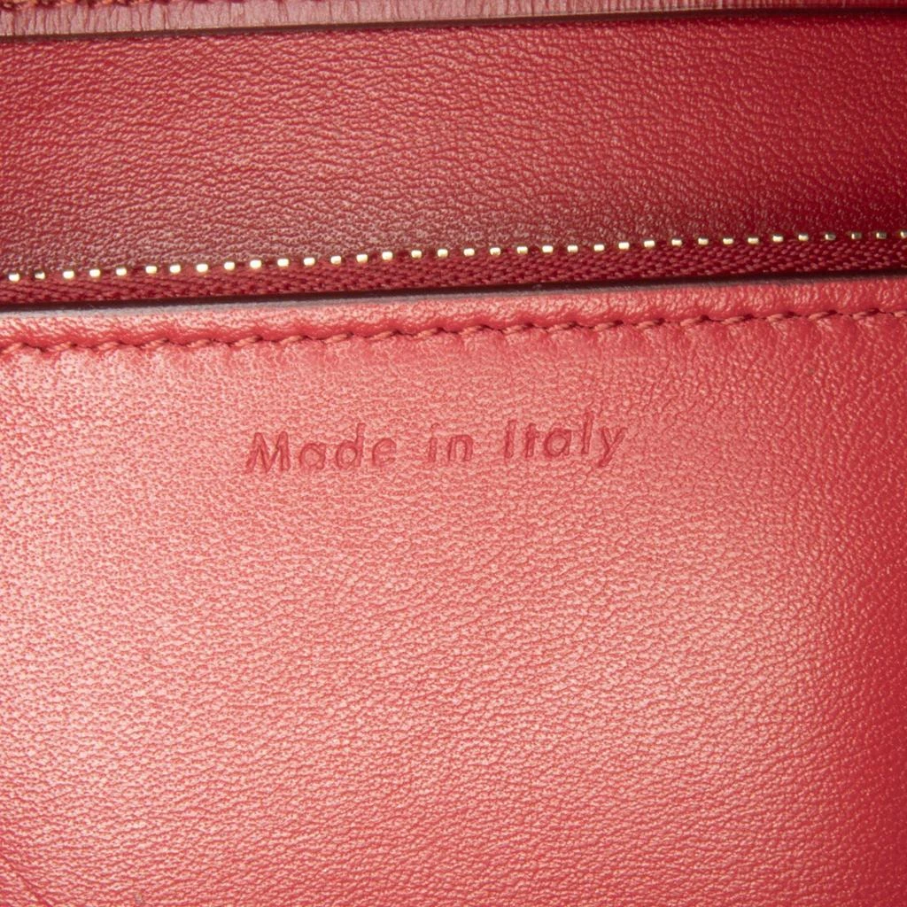 Celine Celine Red Medium Calfskin Classic Box Bag 22