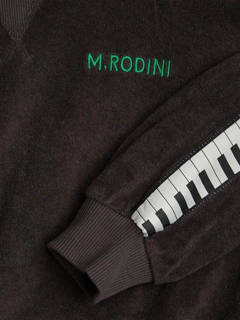 Mini Rodini Boys Piano Terry Sweatshirt in Black 4