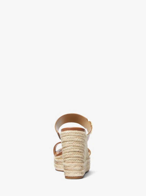 Michael Kors Lucinda Leather Wedge Sandal 3