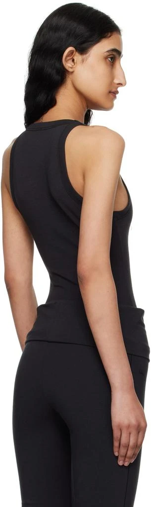 SKIMS Black Cotton Jersey Crew Neck Tank Top 3