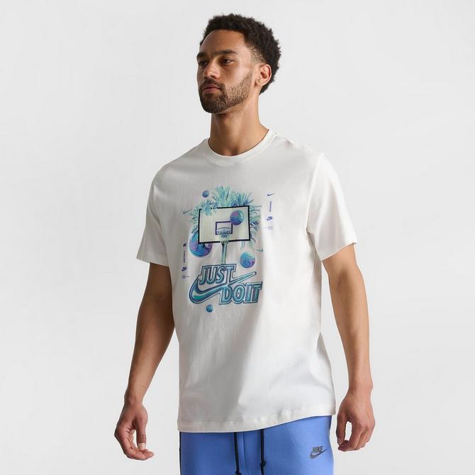 NIKE Men's Nike Basketball Iridescent Hoop Graphic T-Shirt