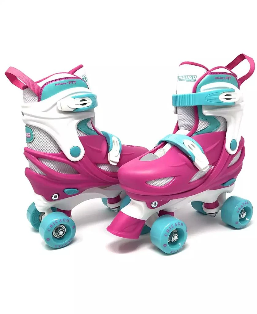Chicago Skates Chicago Girls Adjustable Quad Roller Skate - Size M (1-4) 5