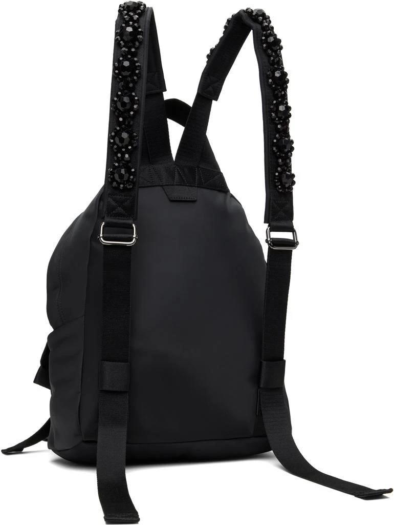 Simone Rocha Black Beaded Utility Bow Backpack 3