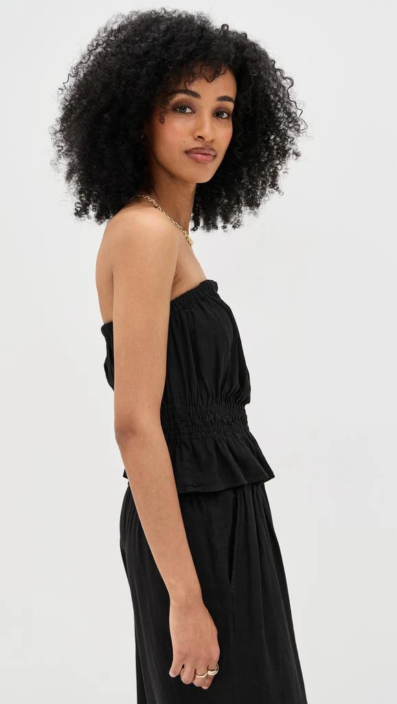 Stateside Linen Cropped Tube Top 3
