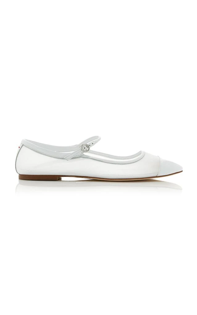 AEYDE Aeyde - Uma Mesh Mary Jane Flats  - White - IT 38 - Moda Operandi 1