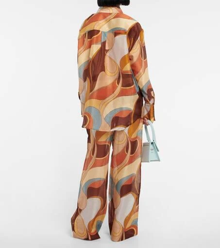 SIR. Printed cotton and silk shirt 3
