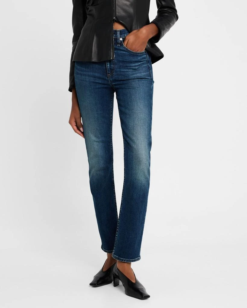 Rag & Bone Flexi Wren High-Rise Slim Straight Jeans 4