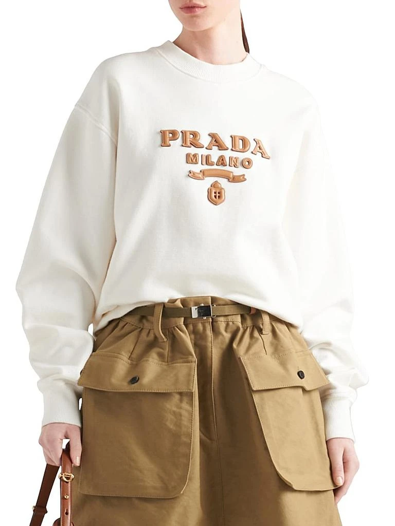 Prada Oversized Cotton Sweatshirt 2