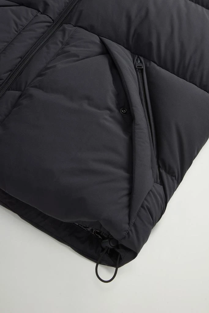 Woolrich Sierra Supreme Down Jacket in Stretch Nylon - Men - Black 8