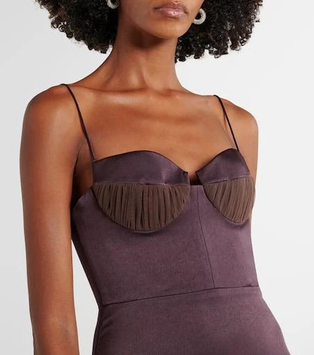 Alex Perry Satin bustier gown 5