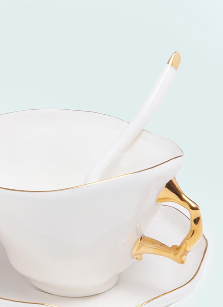 SELETTI Meltdown Teacup, Saucer And Spoon Set