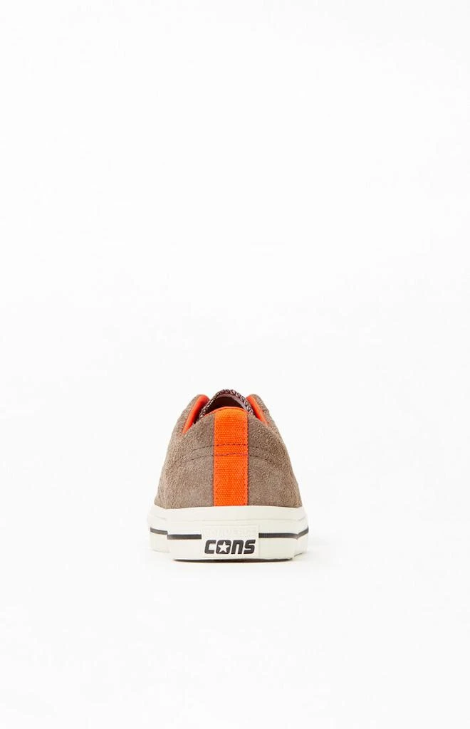 Converse Green One Star Pro Suede Shoes 3