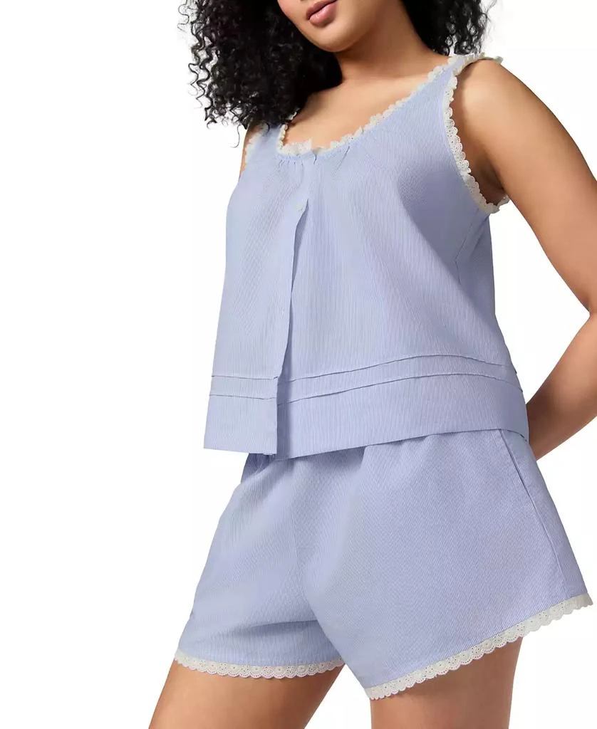 GAP Women's 2-pc Cotton Short Eyelet Pajama Set 7