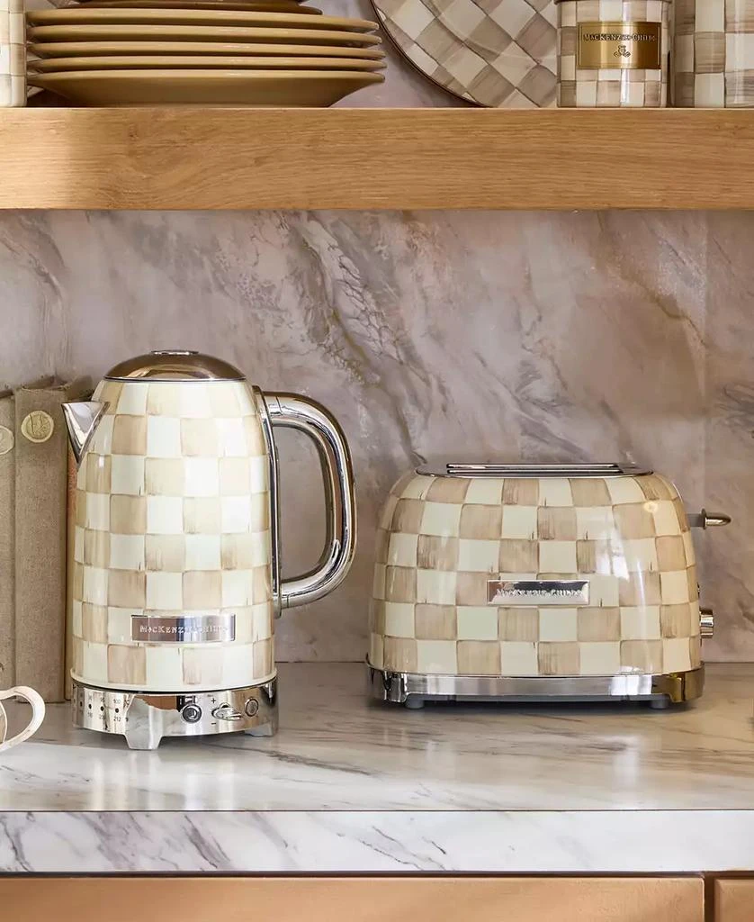 MacKenzie-Childs Mocha Check 2-Slice Toaster 6